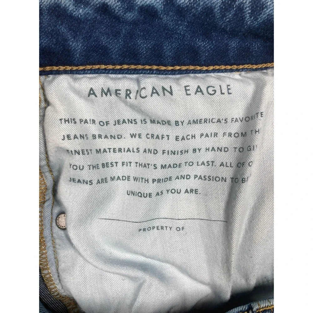 American Eagle‎ Jeans Men's 38x32 (36x31) Blue Distressed American Flex Denim